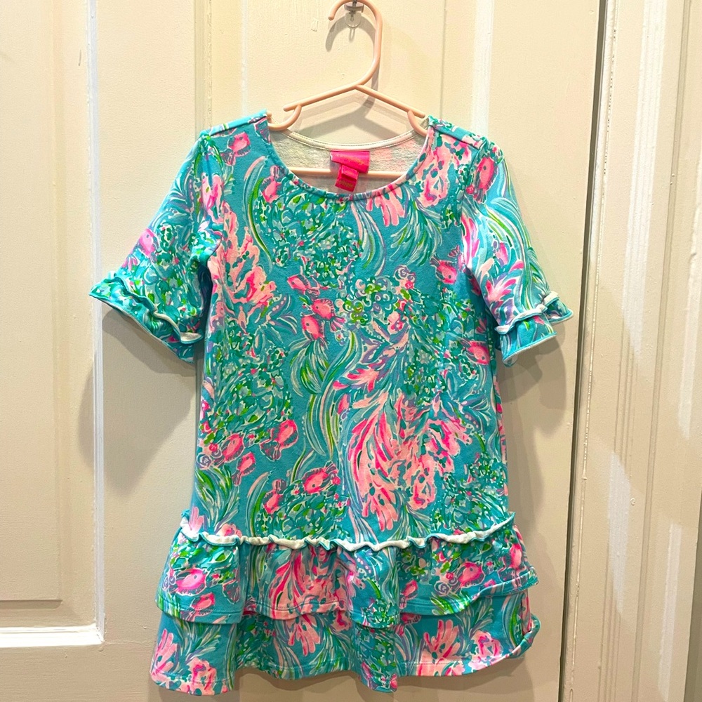 EUC Lilly Pulitzer girls dress S (4-5)